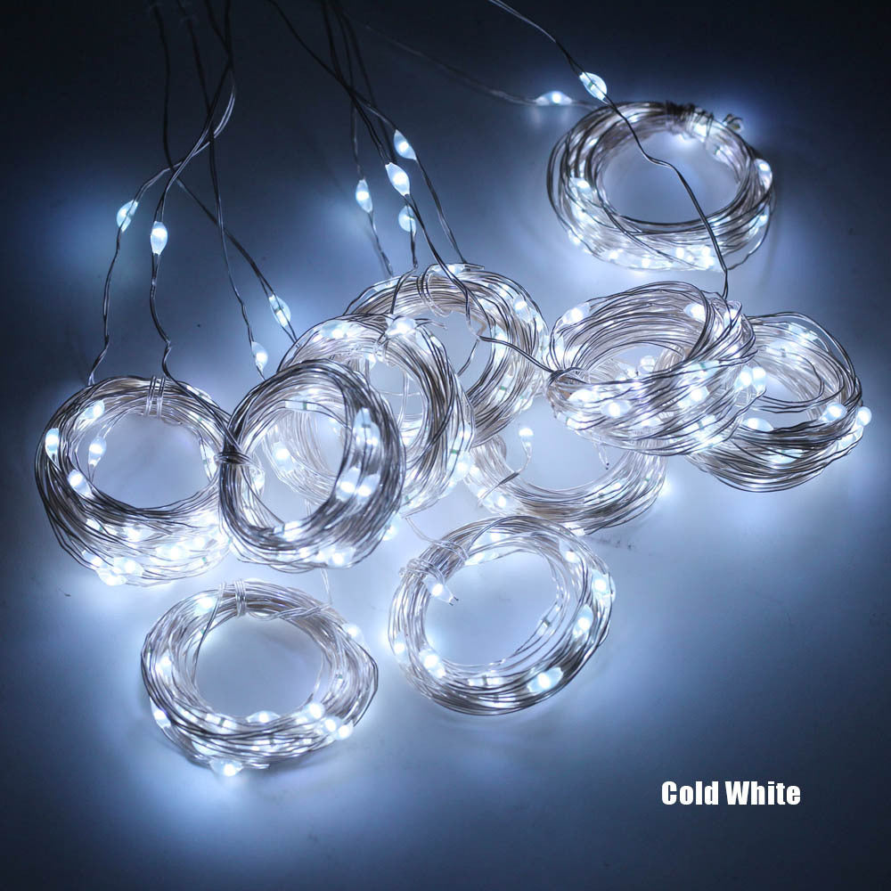 LED Curtain Garland On The Window USB String Lights Remote Control Christmas Decorations For Home Room