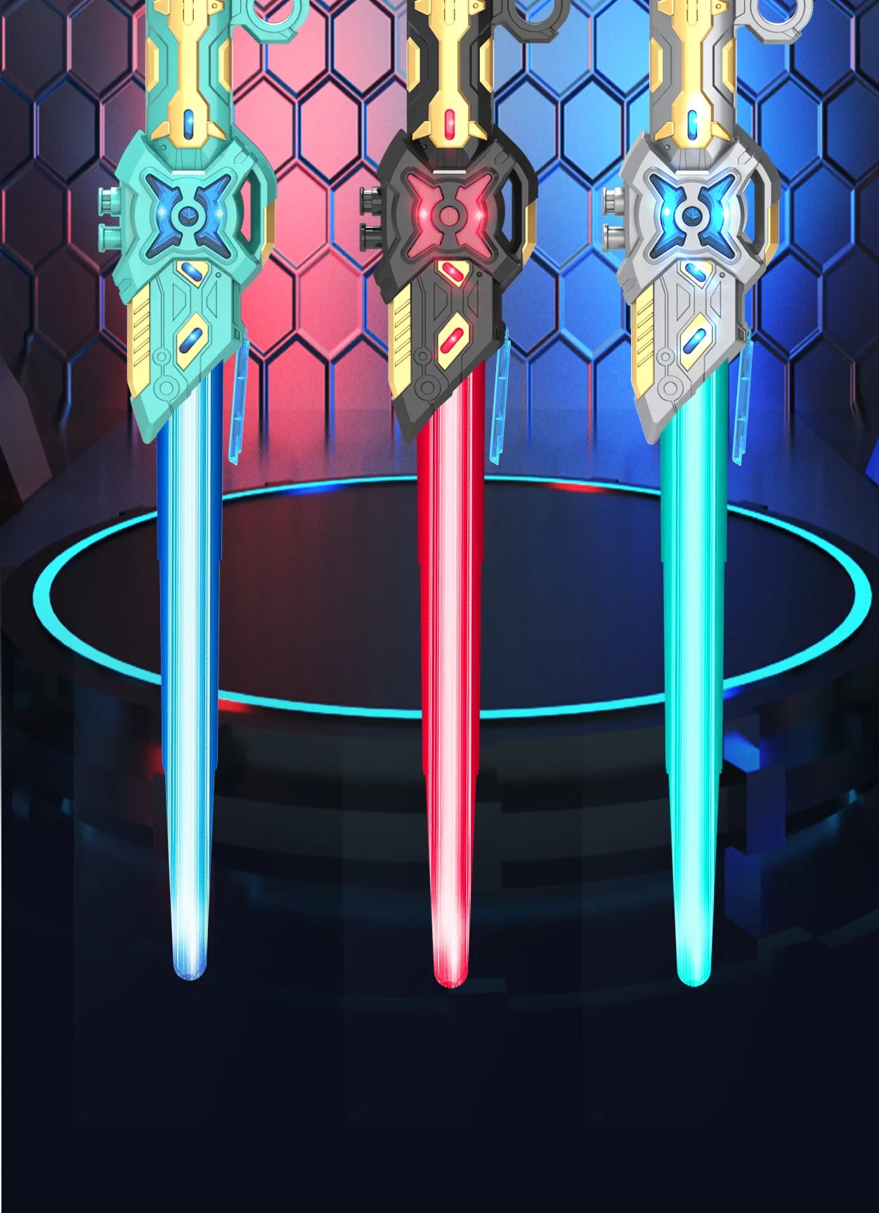 Dual RGB Motion Saber – Rechargeable LED Light FX Stick