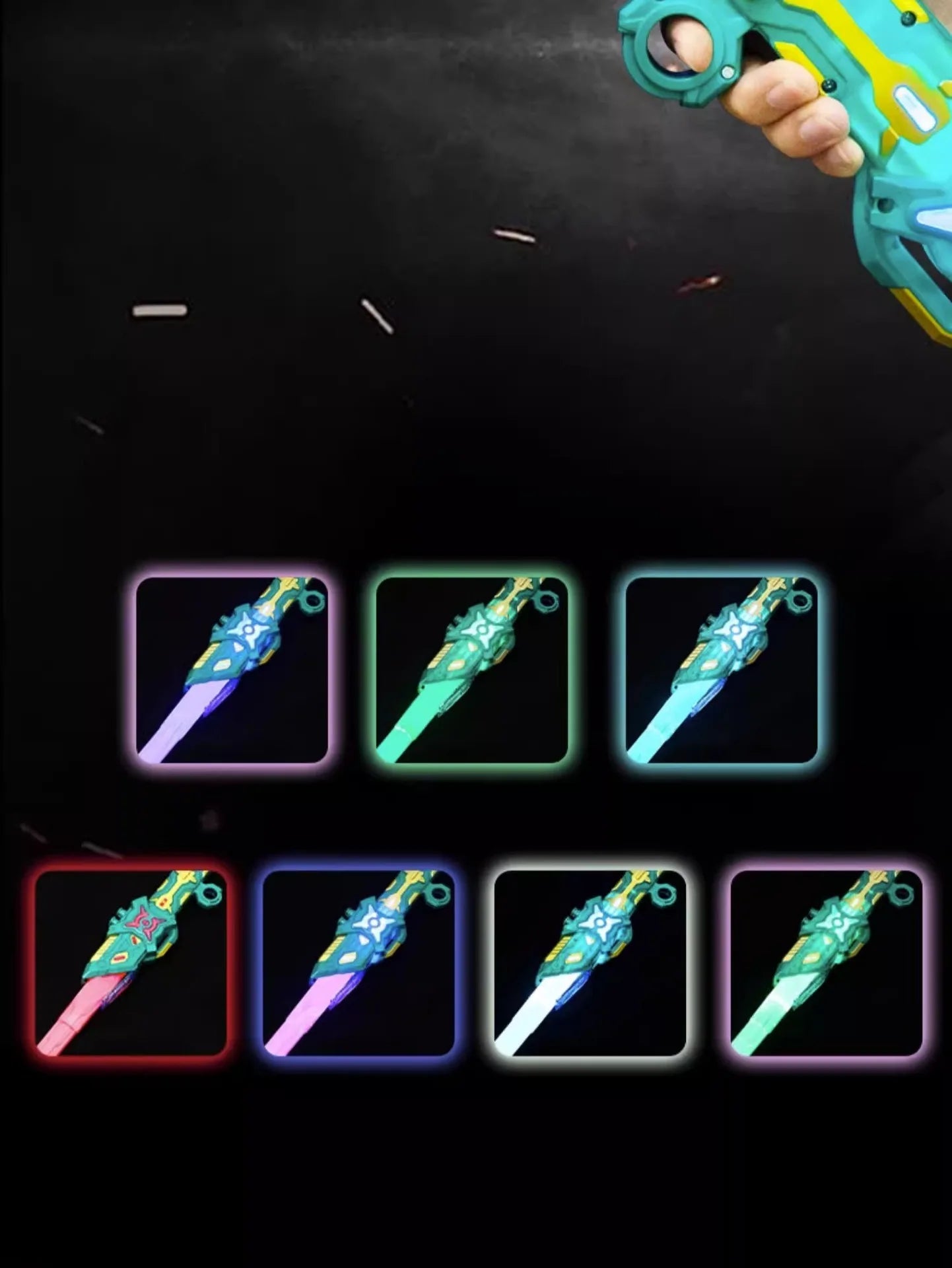 Dual RGB Motion Saber – Rechargeable LED Light FX Stick