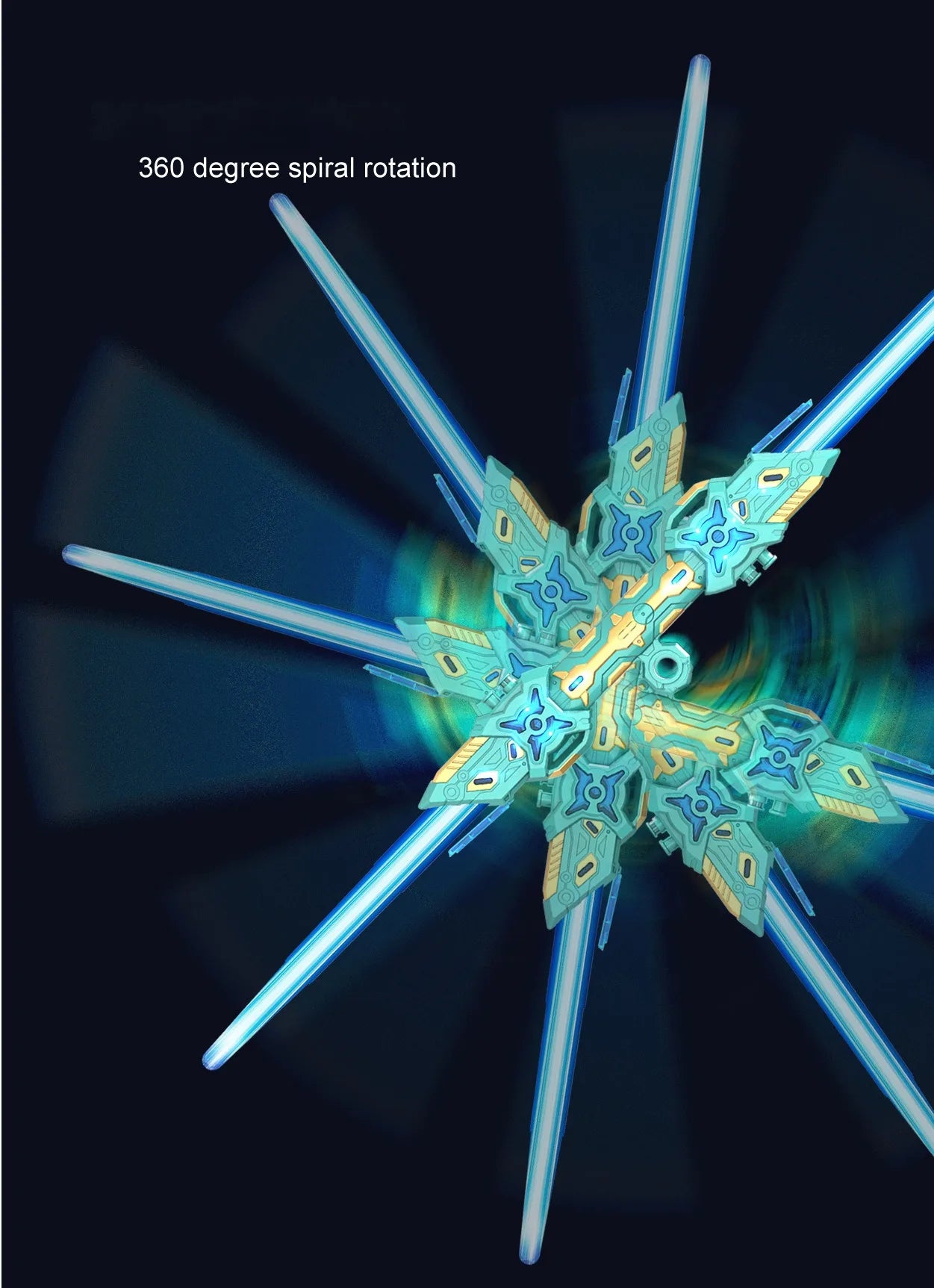 Dual RGB Motion Saber – Rechargeable LED Light FX Stick