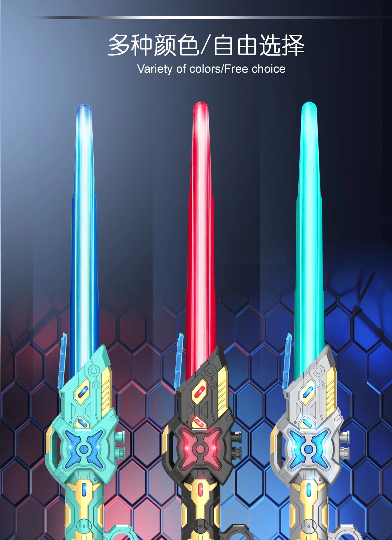 Dual RGB Motion Saber – Rechargeable LED Light FX Stick