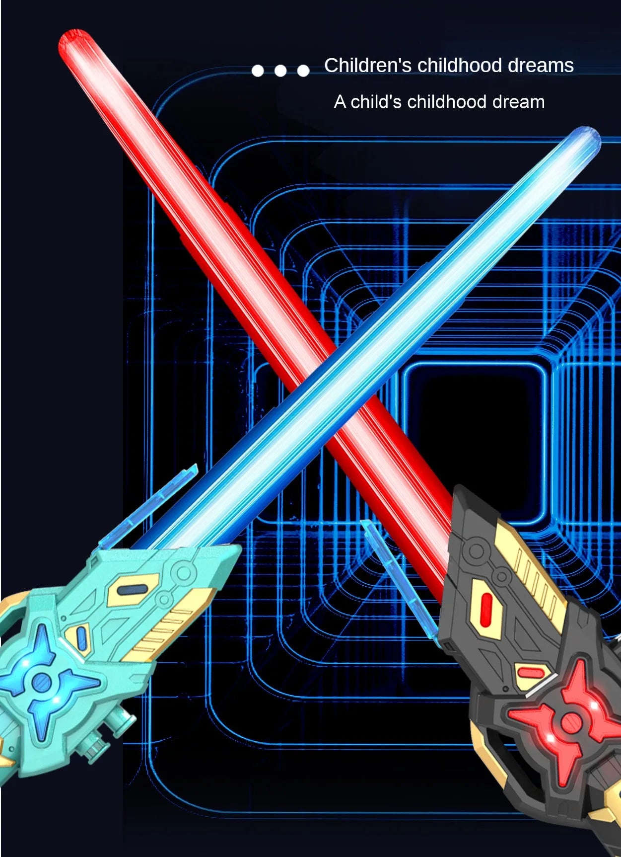 Dual RGB Motion Saber – Rechargeable LED Light FX Stick