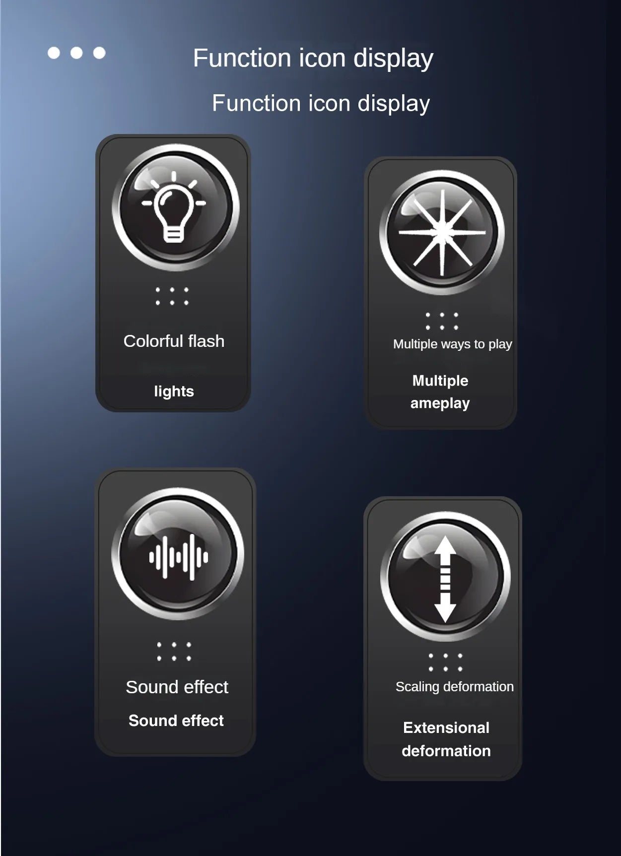 Dual RGB Motion Saber – Rechargeable LED Light FX Stick