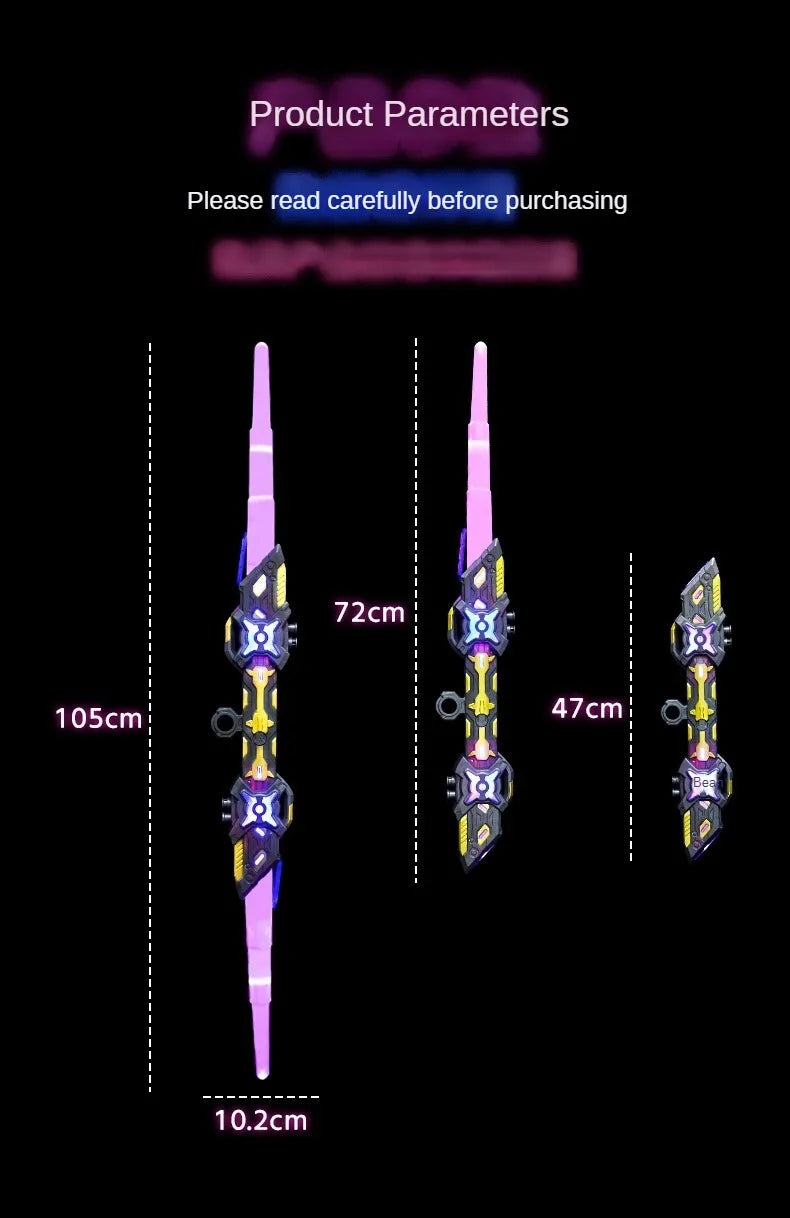 Dual RGB Motion Saber – Rechargeable LED Light FX Stick