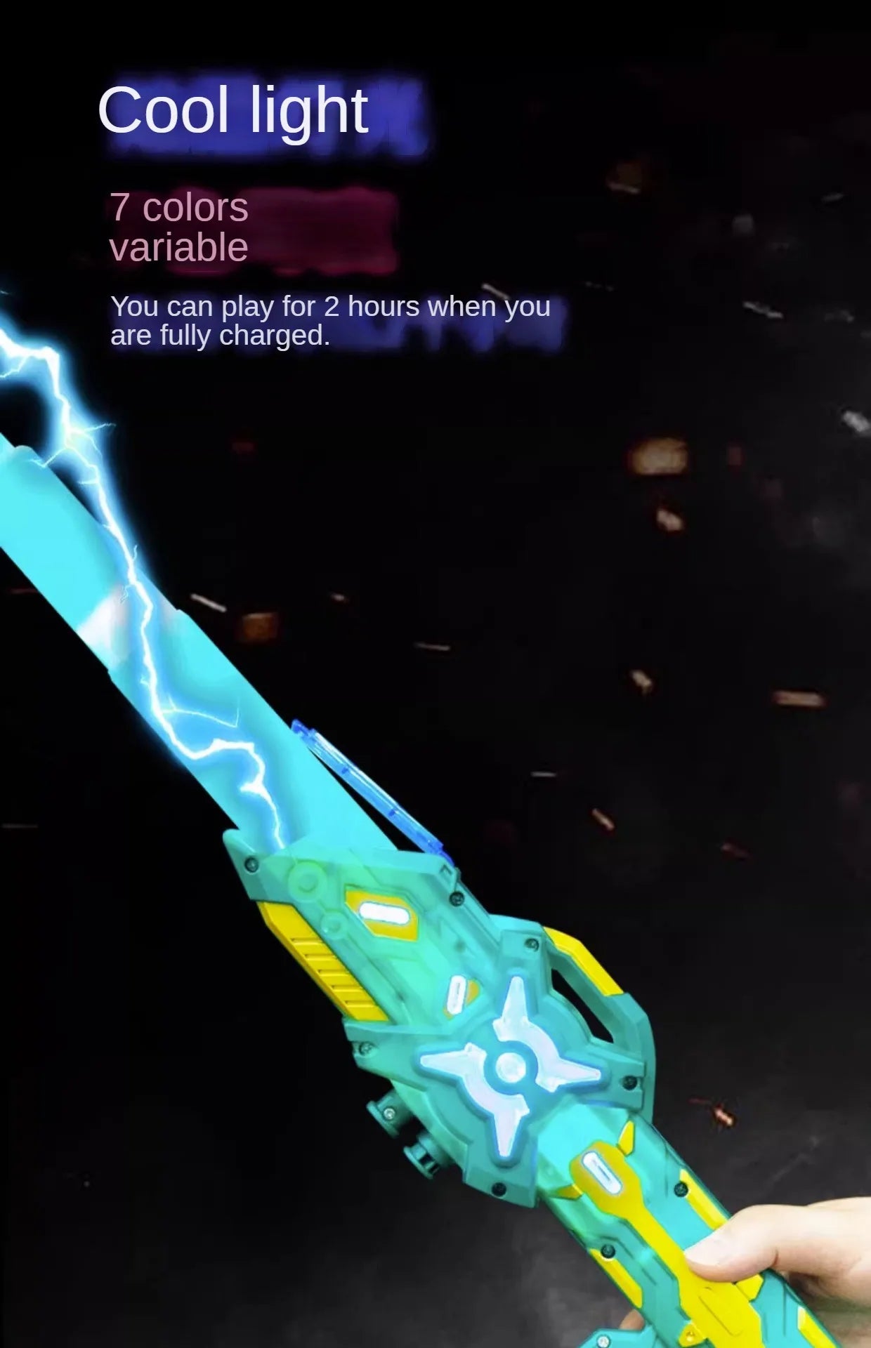 Dual RGB Motion Saber – Rechargeable LED Light FX Stick